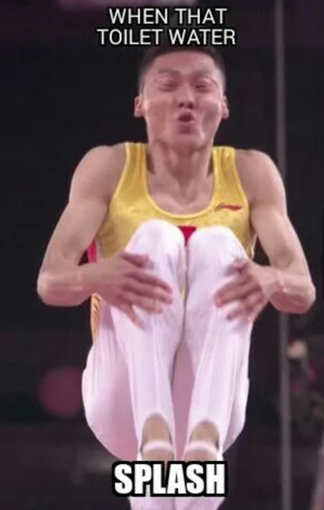 WHEN THAT TOILET WATER SPLASH iFunny