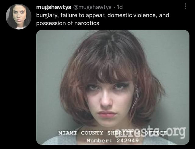 I Burglary, Failure To Appear, Domestic Violence, And Mugshawtys ...