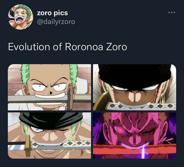 Evolution of Roronoa Zoro )