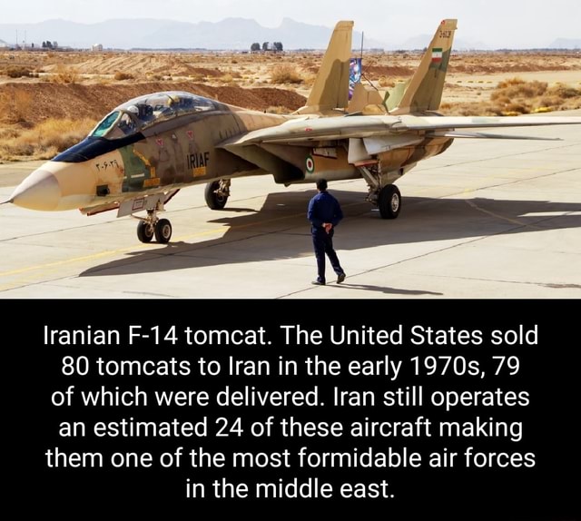 Iranian F-14 Tomcat. The United States Sold 80 Tomcats To Iran In The ...