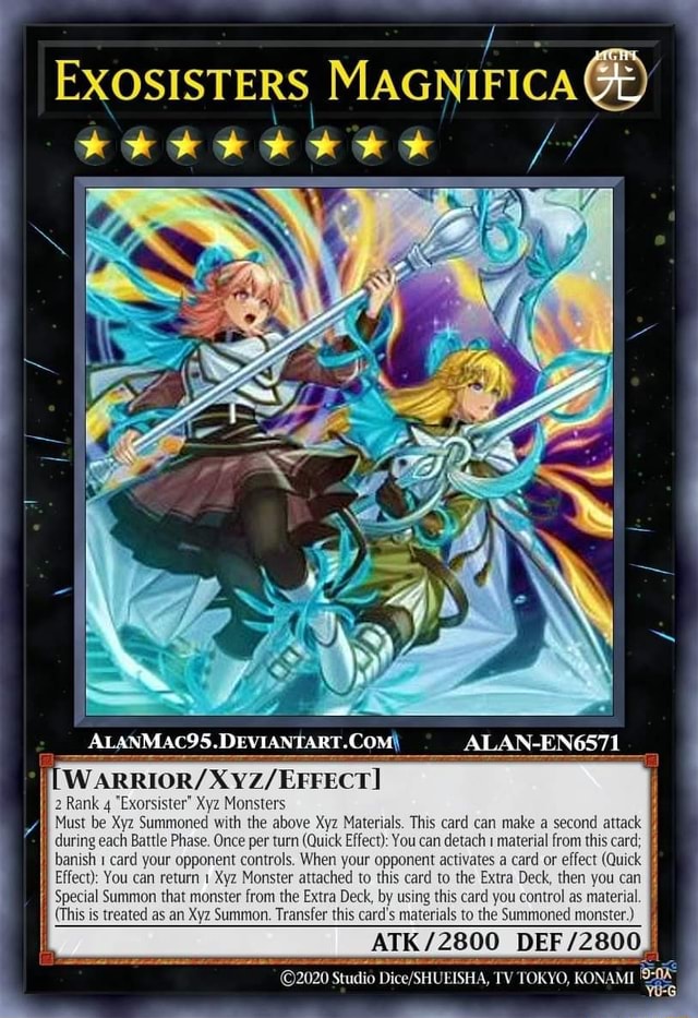 EXOSISTERS MAGNIFICA p) WARRIOR/ 2 Rank 4 "Exorsister" Xyz Monsters