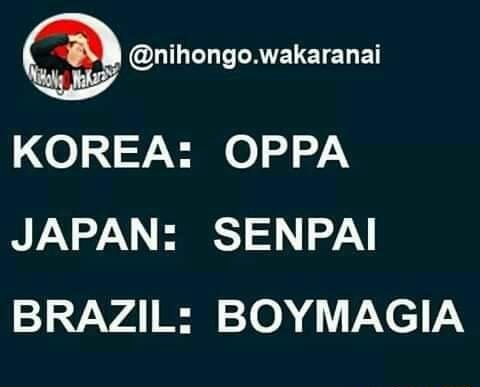 6 Nihongo Wakaranai Korea Oppa Japan Senpai Brazil Boymagia