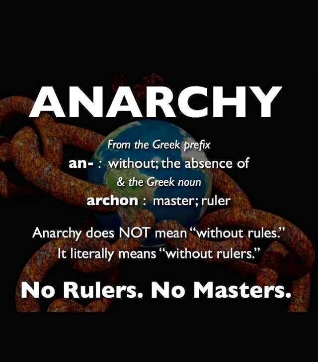 ANARCHY From the Greekzpreﬁx an without the abs‘ence of & the Greek