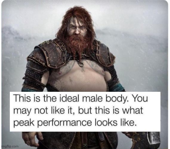 This is the ideal male body. You may not like it, but this is what peak ...