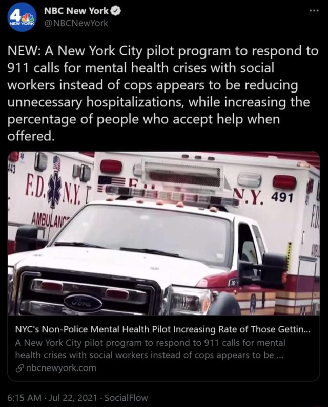 Go figure! - NBC New York NEW: A New York City pilot program to respond ...