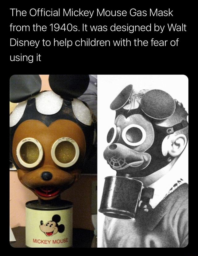 mickey mouse gas mask ww2 invasion