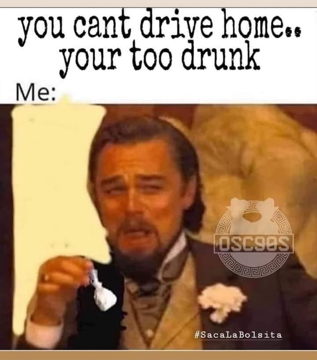 You cant drive homes. your too drunk - iFunny