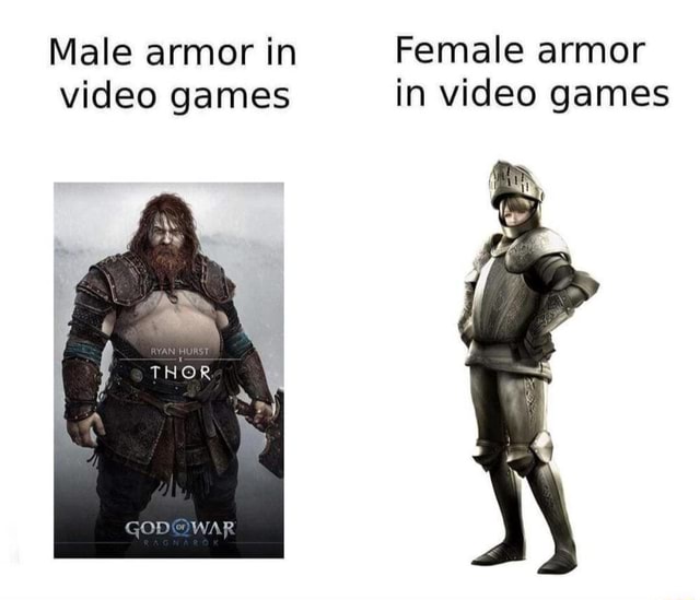 Male armor in Female armor video games in video games iFunny