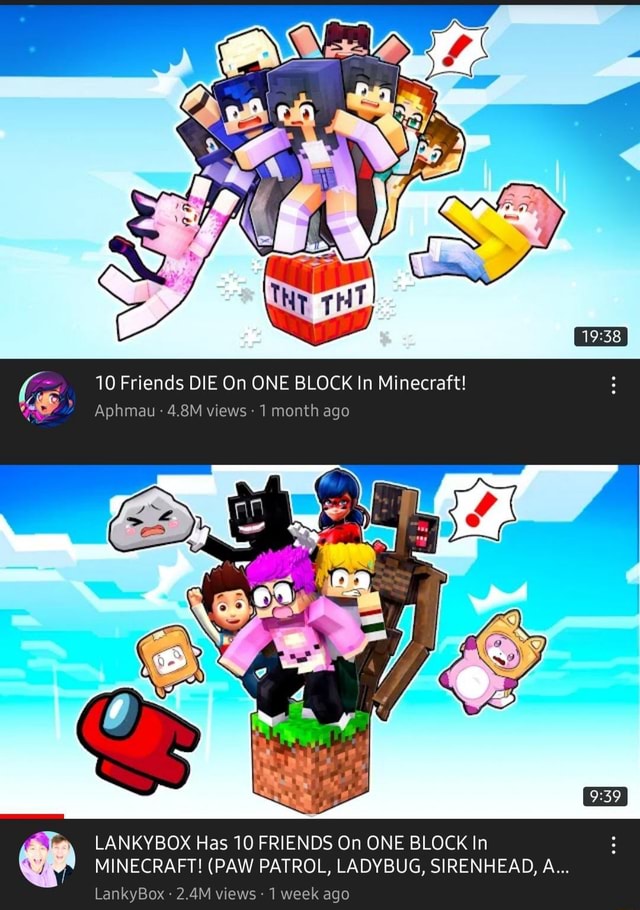 10 Friends DIE On ONE BLOCK In Minecraft! Aphmau 4.8M Views 1 Month Ago ...