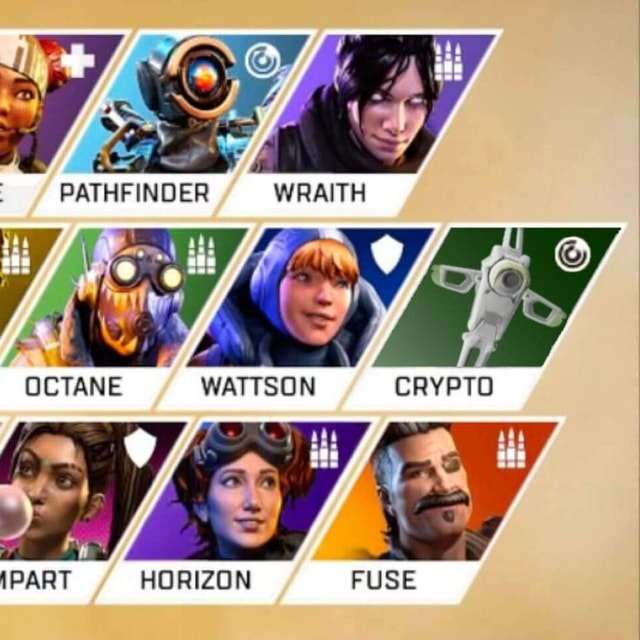 PATHFINDER WRAITH OCTANE WATTSON CRYPTO APART HORIZON FUSE - iFunny