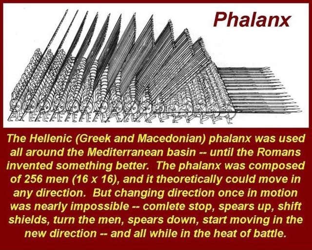 Phalaecus Greek Ruler Phalanx The Hellenic (Greek and Macedonian) phalanx was used all around ...