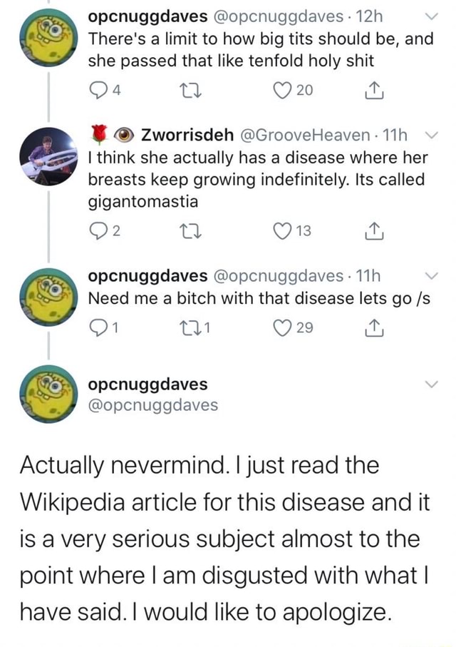 Opcnuggdaves Opcnuggdaves There S A Limit To How Big Tits Should Be And She Passed That Like Tenfold Holy Shit B Zworrisdeh Grooveheaven I Think She Actually Has A Disease Where Her