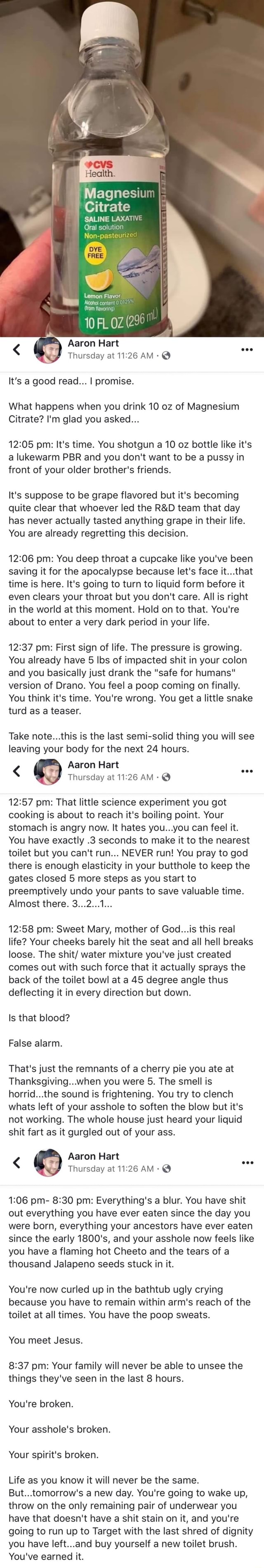 Magnesium Citrate SALINE LAXATIVE Oral solution Nonpasteurize Os Lemon