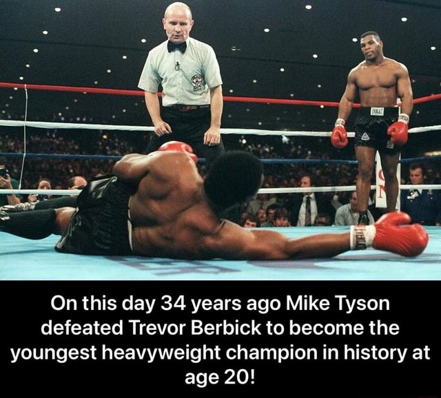 On This Day 34 Years Ago Mike Tyson Defeated Trevor Berbick To Become ...