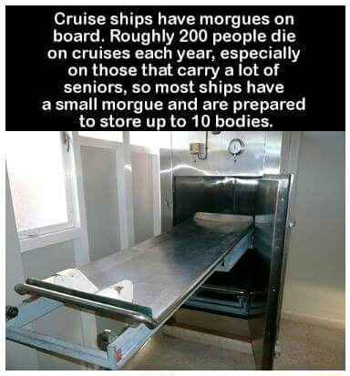 morgue in cruise ship
