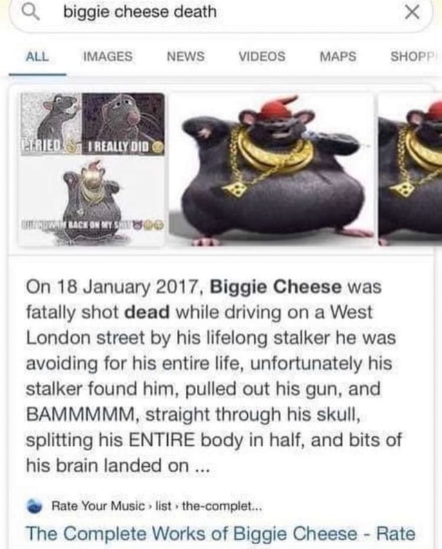 Biggie Cheese Death Answers