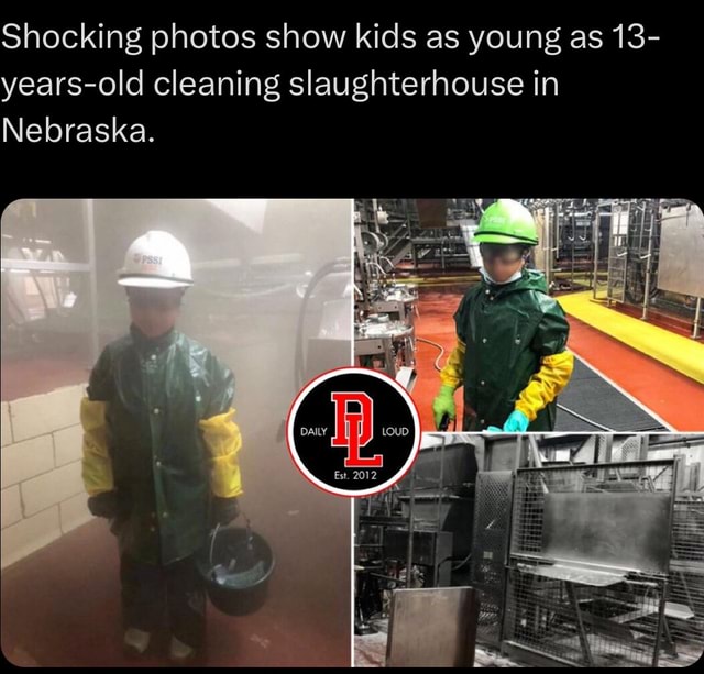 Shocking photos show kids as young as 13- years-old cleaning ...