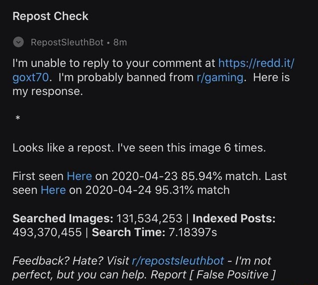 Repost Check I'm unable to reply to your comment at goxt70. I'm ...