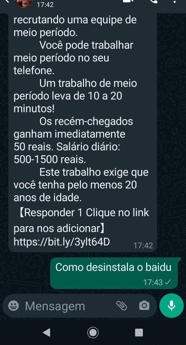 Recrutando uma equipe de meio período. Você pode trabalhar meio período no seu telefone. Um Recrutando uma equipe de meio período. Você pode trabalhar meio período no seu telefone. Um