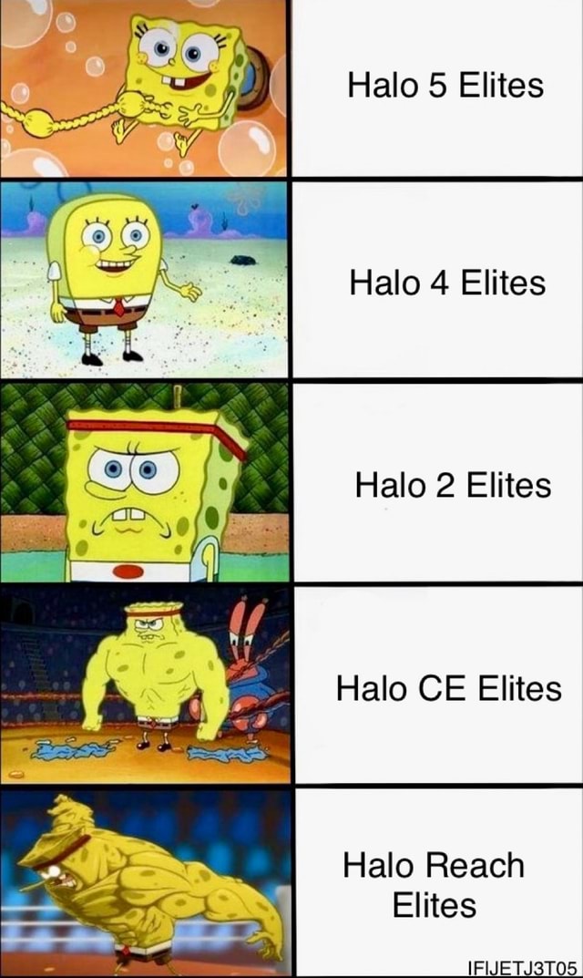 halo 1 elites vs halo 4 elites