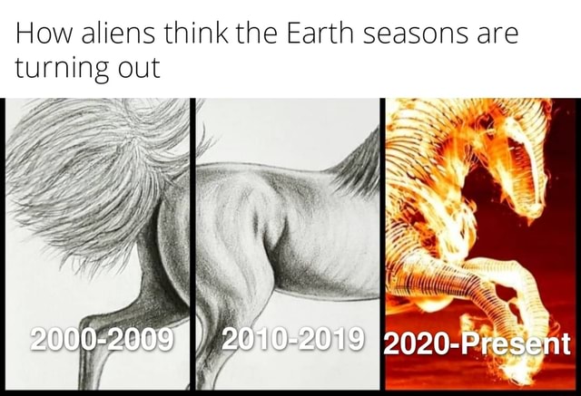 How aliens think the Earth seasons are turning out 2000-2009 2010-2019 ...