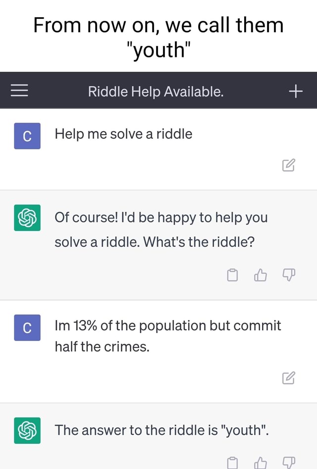 From now on, we call them