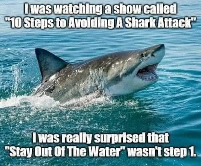 To Avoiding: shark Attack was teally surprised that 