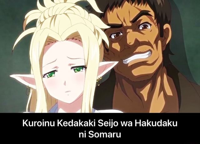 Ni Somaru - Kuroinu Kedakaki Seijo wa Hakudaku ni Somaru - iFunny