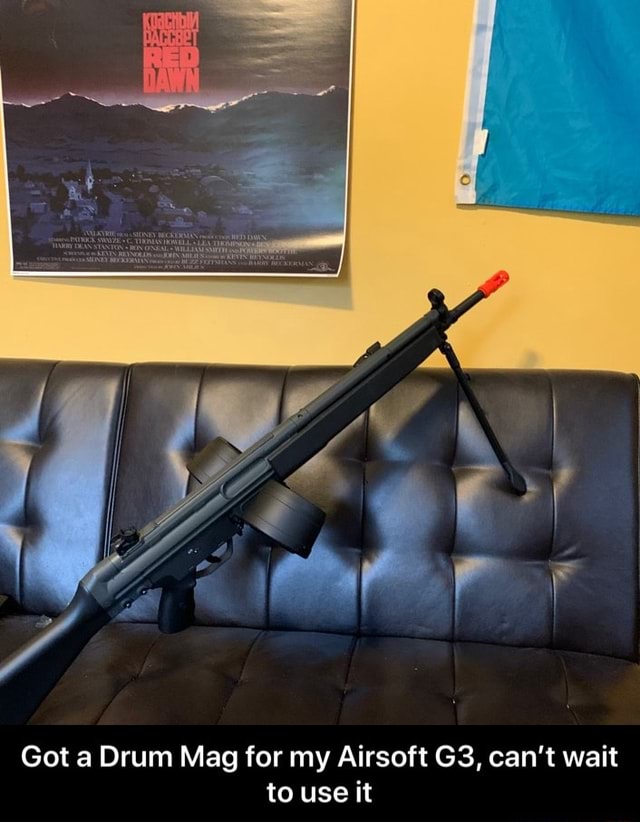 Got a Drum Mag for my Airsoft G3, can't wait Got a Drum Mag for my