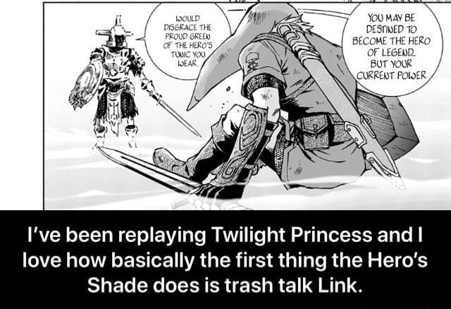 I've been replaying Twilight Princess and I love how basically the first  thing the Hero's Shade does is trash talk Link. - I've been replaying Twilight  Princess and I love how basically