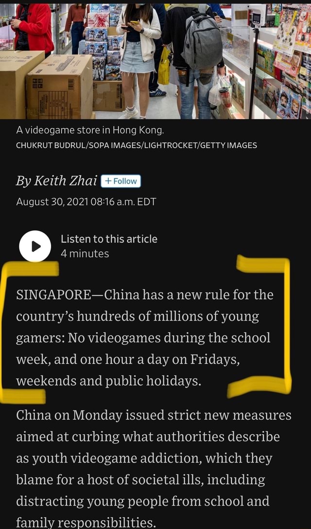 A videogame store in Hong Kong. CHUKRUT IMAGES By Keith Zhai August 30