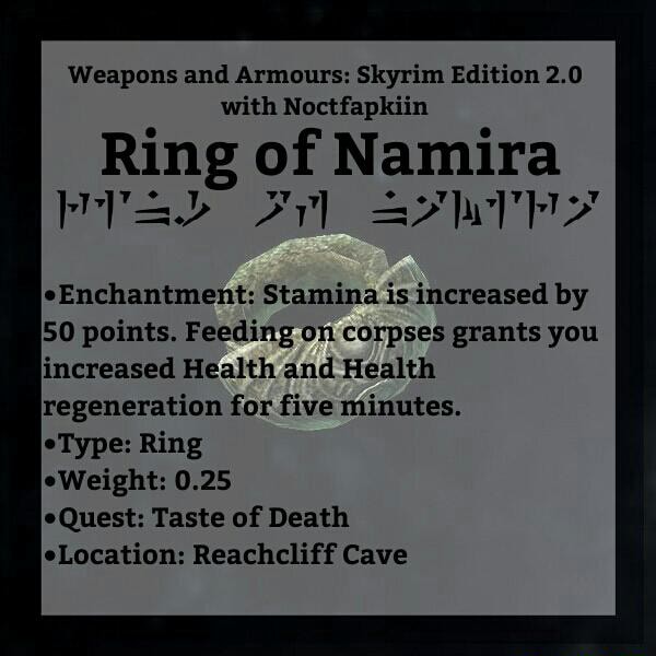 ring of regeneration skyrim