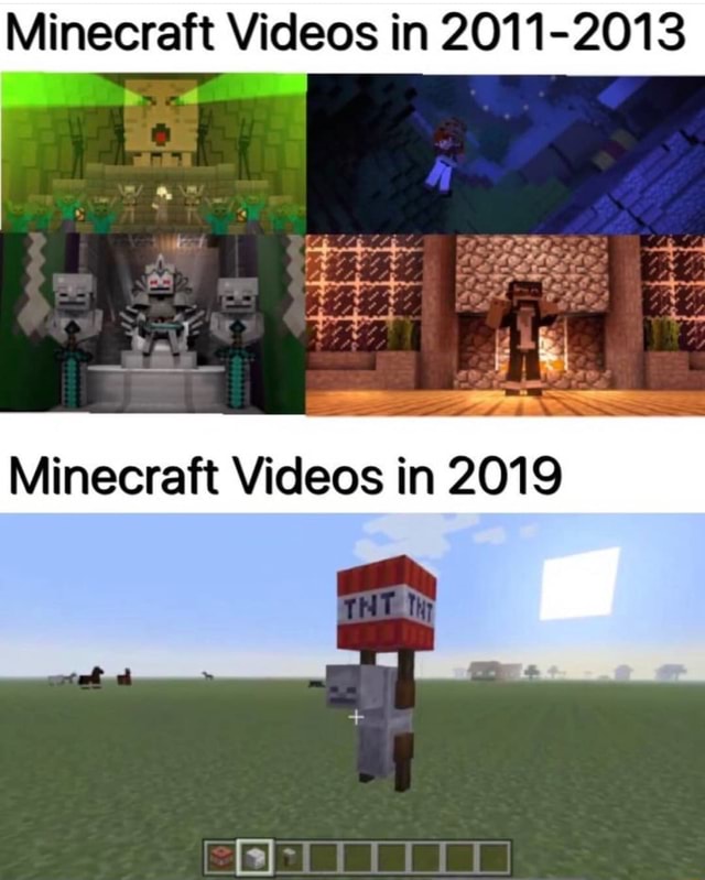 Minecraft Videos in 2011-2013 - iFunny