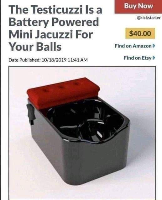 Battery Powered kickstarter Mini Jacuzzi For 40.00 Your Balls Find on