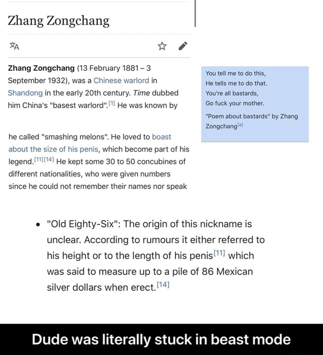 Zhang Zongchang Zhang Zongchang (13 February 1881-3 You tell me to do ...