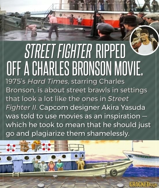 STREET FIGHTER RIPPED OFF A CHARLES BRONSON MOVIE, 1975's Hard Times ...