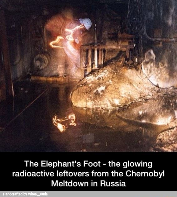 The Elephant's Foot - the glowing radioactive leftovers ...