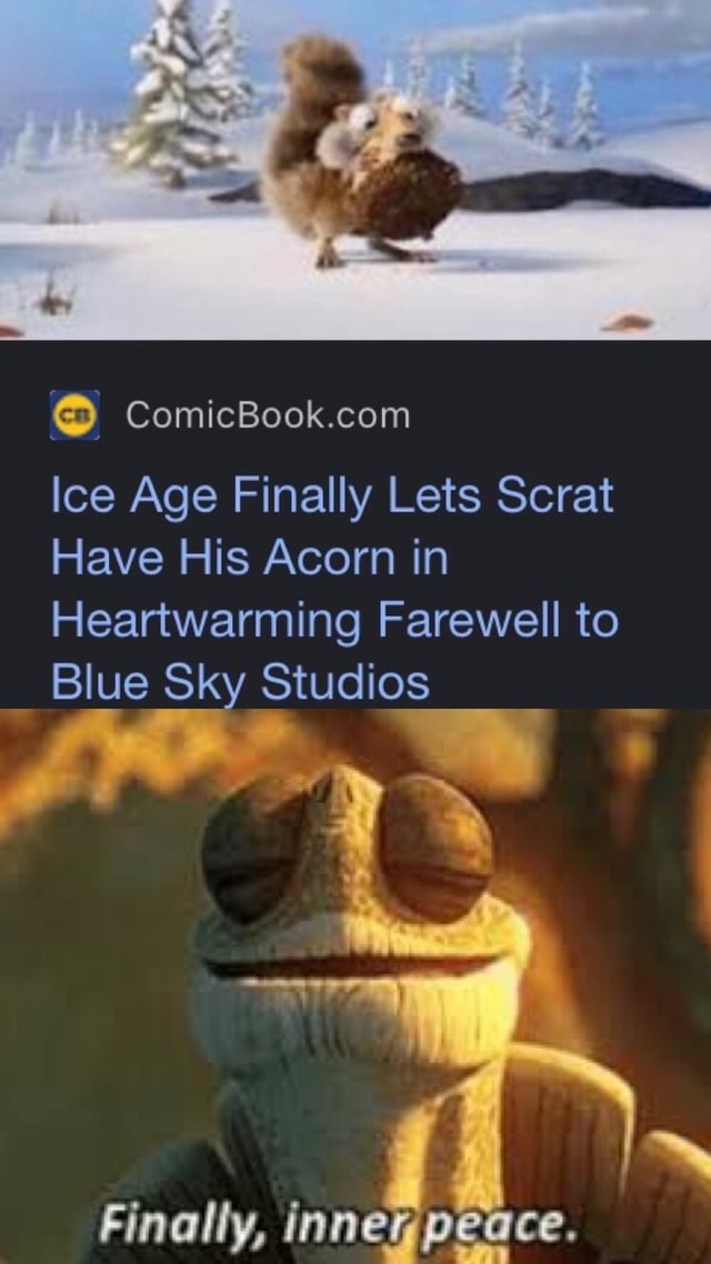 Ice Age Finally Lets Scrat Have His Acorn in Heartwarming Farewell to