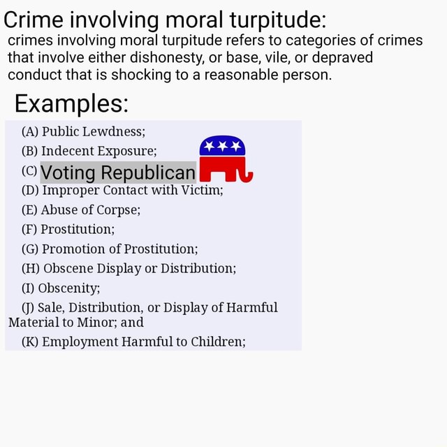 Crime Involving Moral Turpitude: Crimes Involving Moral Turpitude ...