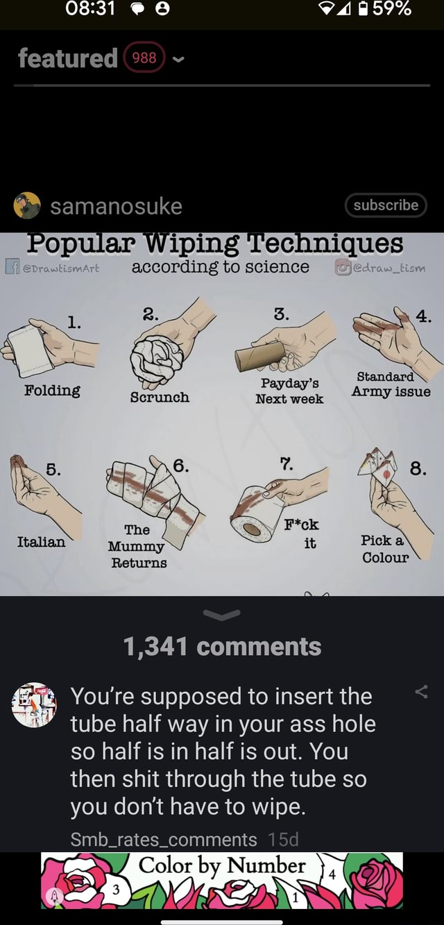 Featured samanosuke Popular Wiping Techniques according to science