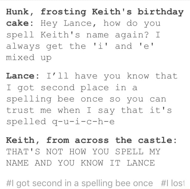 Hunk Frosting Keith S Birthday Cake Hey Lance How Do You Spell Keith S Name Again I Always Get The I And E Mixed Up Lance I Ll Have You Know That I Got Second