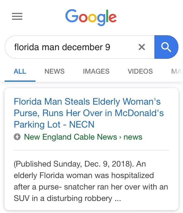 Florida man December 1st - 9GAG