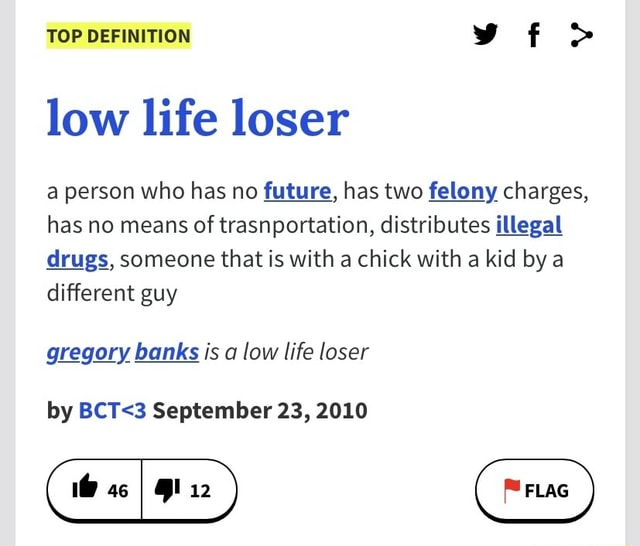 Low Life Definition