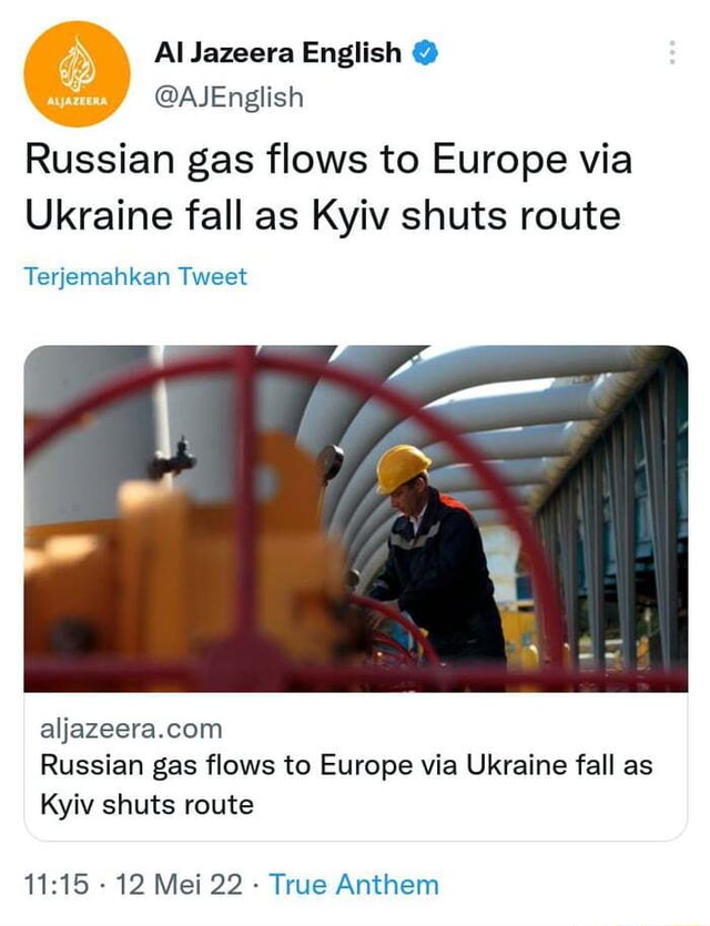 Al Engiish Russian Gas Flows To Europe Via Ukraine Fall As Kyiv Shuts ...