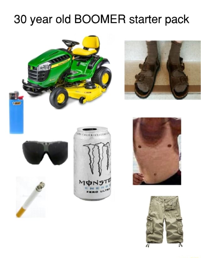 30 year old BOOMER starter pack - )