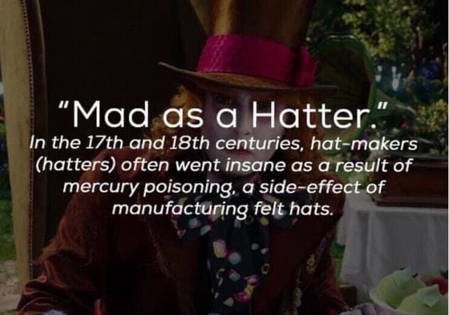 mercury poisoning hatters