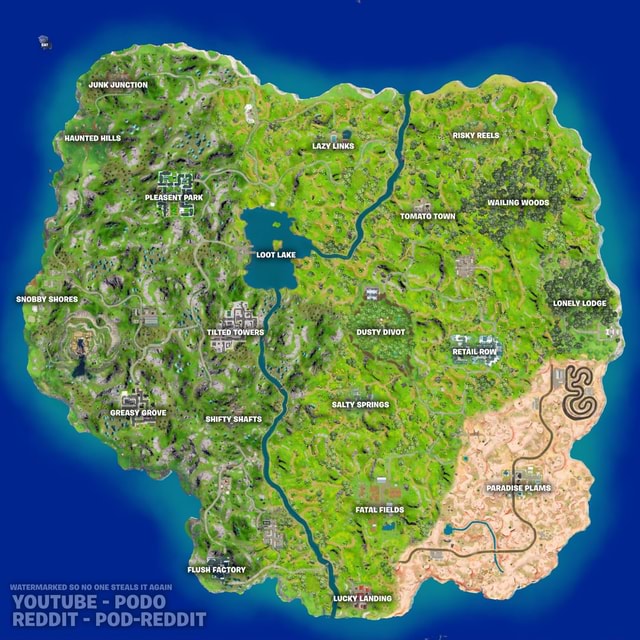 HAUNTED HILLS PLEASENT PARK LOOT LAKE SNOABY SHORES TILTED TOWERS