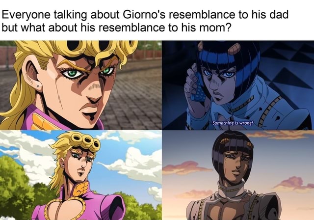 Everyone talking about Giorno's resemblance to his dad but what about ...