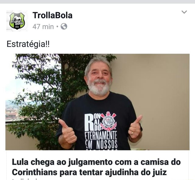 lula camisa corinthians