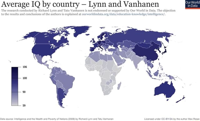 Average IQ By Country Lynn And Vanhanen The Research Conducted By   0970ef9e94752e407d27164e61a9db10809759f223ec6143112f20695c99e4f2 1 